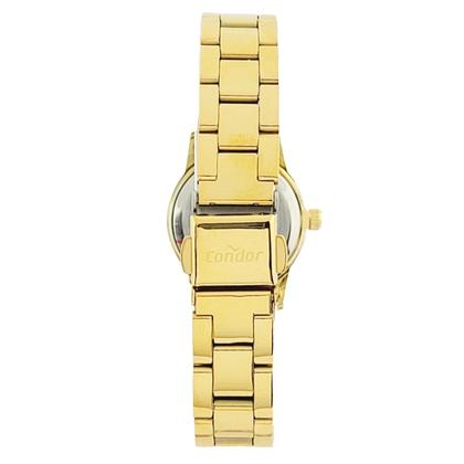 Imagem de Relógio de Pulso Condor Feminino Pequeno Analogico Aço Inóx COPC21 Dourado