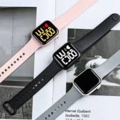 Imagem de Relogio de Pulso Digital Led Adulto e Infantil Sports natação Prova água Esporte Silicone