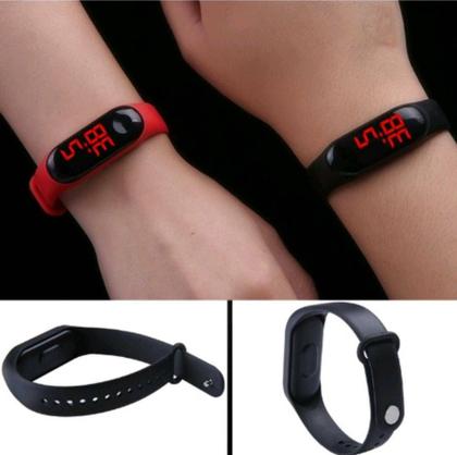 Imagem de Relógio de Pulso Digital Led Esportivo Adulto/Infantil Pulseira Bracelete Silicone Feminino/Masculino Sports Colorido