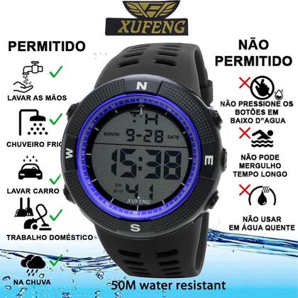 Imagem de Relógio de Pulso Esportivo Digital Masculino a Prova Dagua Xufeng