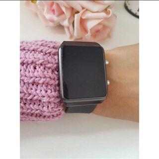 Imagem de Relógio de Pulso Esportivo Masculino Feminino Unissex Digital Led Emburrachado Casual