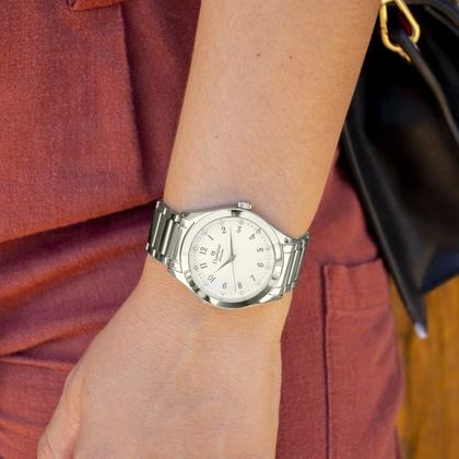 Imagem de Relógio de Pulso Feminino Champion Analógico Prata CN29409Q Colar e Brincos