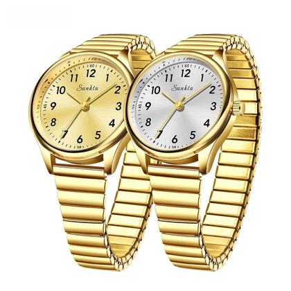 Imagem de Relógio De Pulso Feminino De Luxo À Prova d'Água Em Aço Inoxidável Quartz Elegante Casual Simples