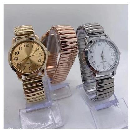 Imagem de Relógio de pulso Feminino Quartz Pulseira Elástica analógico