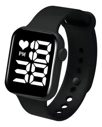 Imagem de Relógio De Pulso Led Digital Eletrônico Numero Grande Preto