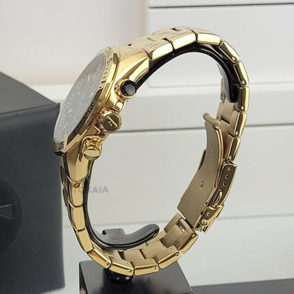 Imagem de Relógio de Pulso Masculino Technos Performance TS Carbon Cronógrafo Analógico Aço Inóx Prova Dágua Casual Dourado OS10FJ/1P