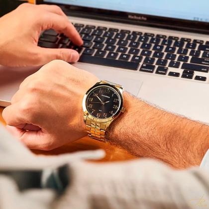 Imagem de Relogio De Pulso Mondaine Masculino Grande Prova D'água 50m 99195GPMVDE3