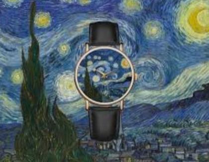 Imagem de Relógio de Pulso Noite Estrelada Volta ao Mundo dos Sonhos