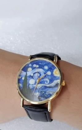 Imagem de Relógio de Pulso Noite Estrelada Volta ao Mundo dos Sonhos