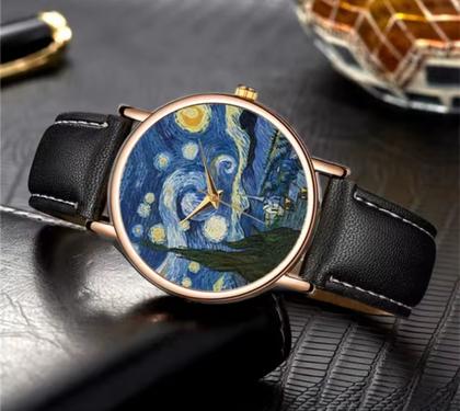 Imagem de Relógio de Pulso Noite Estrelada Volta ao Mundo dos Sonhos