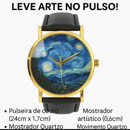 Imagem de Relógio de Pulso Noite Estrelada Volta ao Mundo dos Sonhos