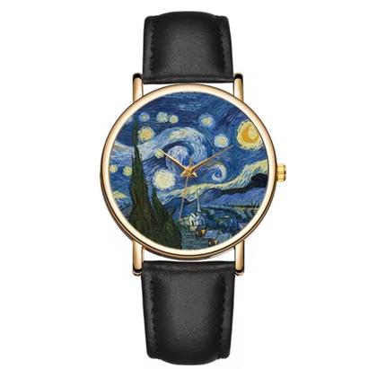 Imagem de Relógio de Pulso Noite Estrelada Volta ao Mundo dos Sonhos