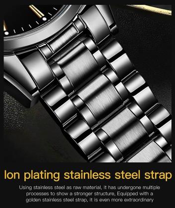 Imagem de Relógio de pulso OLEVS Business Dress analógico de quartzo para homens