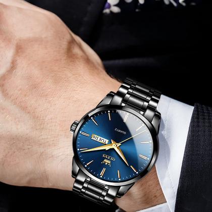 Imagem de Relógio de pulso OLEVS Business Dress analógico de quartzo para homens