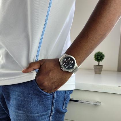 Imagem de Relógio de Pulso Orient Masculino Analógico Aço Inóx Prata MBSS1195A G2SX