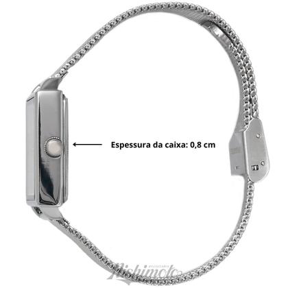 Imagem de Relógio de Pulso Quadrado Resistente Lince Feminino Original