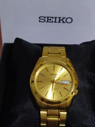 Imagem de Relógio de pulso seiko automático dourado