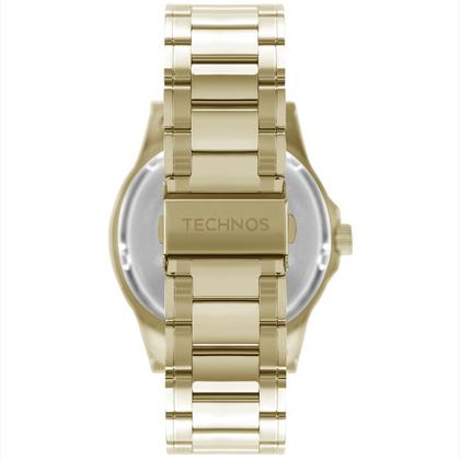 Imagem de Relógio de Pulso Technos Performance Racer Masculino Causal Analógico Prova D Água 50 Metros  Aço Inóx Dourado 2115NBI/1A