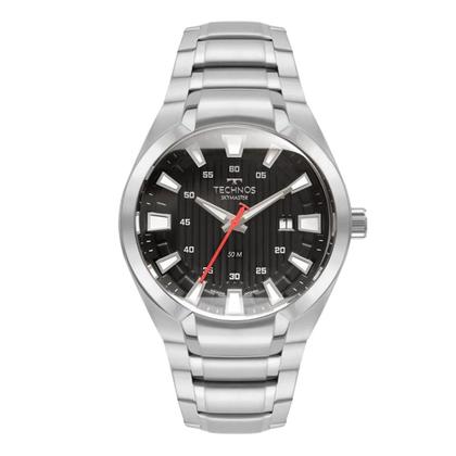 Imagem de Relógio de Pulso Technos Skymaster Masculino Casual Analógico Prova Dágua Aço Inóx Prata 2117LCL/1P