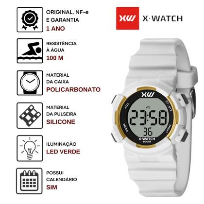 Relógio de Pulso X-Watch Esportivo Moda Infantil Criança Digital