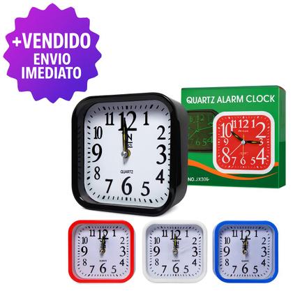 Imagem de Relógio Despertador Analógico Quartz JX806 Silencioso com Alarme Forte e Preciso