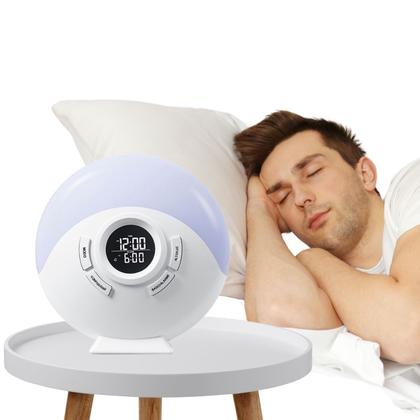 Imagem de Relógio Despertador Digital LED Luz de Atmosfera Colorida 