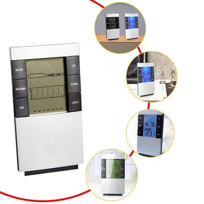 Imagem de Relógio despertador termômetro higrômetro