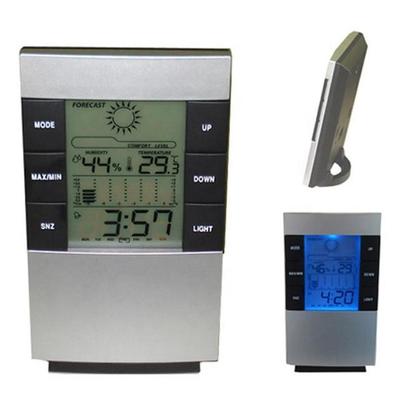 Imagem de Relógio despertador termômetro higrômetro