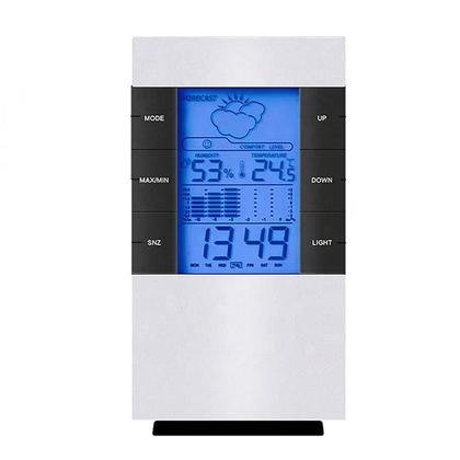 Imagem de Relógio despertador termômetro higrômetro