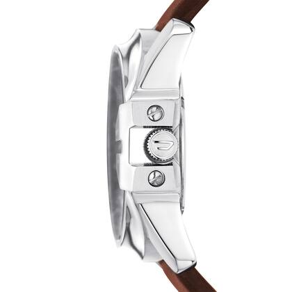 Imagem de Relógio DIESEL masculino analógico prata couro DZ1206B1 G2NX