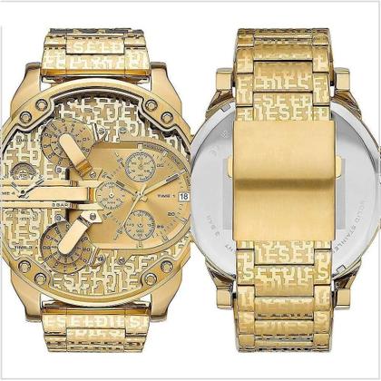 Imagem de Relógio Diesel Mr. Daddy Dz7479 Dourado LANÇAMENTO Completo - Majestoso Joias e Acessorios