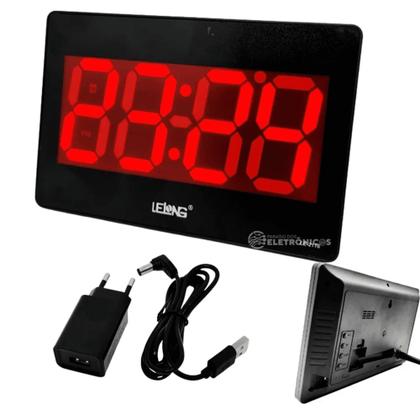 Imagem de Relógio Digital Alarme Calendário Termômetro Para Mesa LE2116