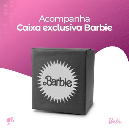 Imagem de Relogio digital barbie prova dagua rosa + caixa + oculos sol adolescente esportivo criança menina