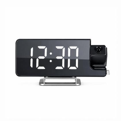 Imagem de Relógio Digital de Mesa com Projetor 180 Display LED e Ajuste de Brilho