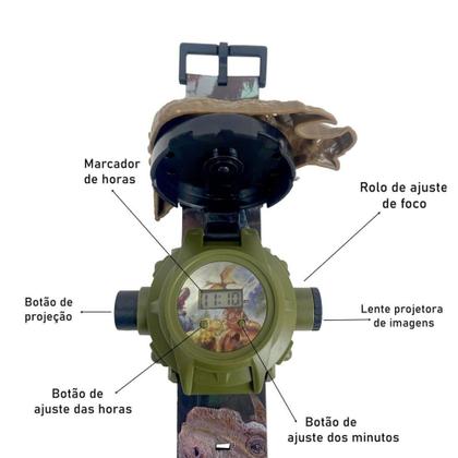 Imagem de Relógio Digital Dinossauro Com Projetor De Luzes 24 Imagens