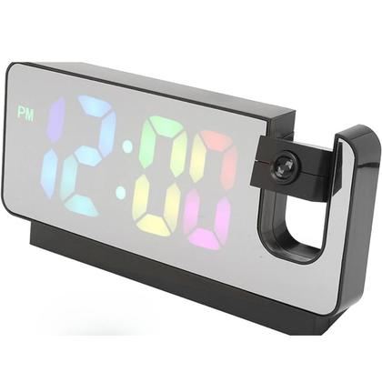 Imagem de Relógio Digital Espelhado Projetor Horas Bivolt Ajuste Brilho LED