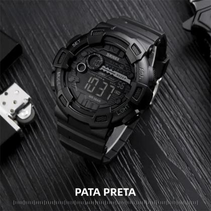 Imagem de Relógio Digital Esportivo Masculino À Prova D'Água 5Bar Com Display LED SKMEI Multifuncional