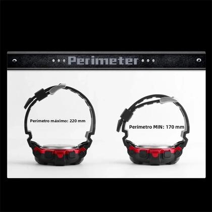 Imagem de Relógio Digital Esportivo Masculino À Prova D'Água 5Bar Com Display LED SKMEI Multifuncional