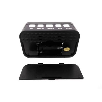 Imagem de Relógio Digital Iluminado Com Despertador, Calendário e Temperatura ZB2005