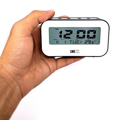 Imagem de Relógio Digital Iluminado Com Despertador, Calendário e Temperatura ZB2005