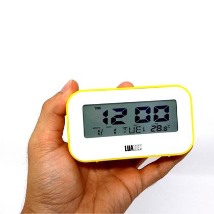 Imagem de Relógio Digital Iluminado Com Despertador, Calendário e Temperatura ZB2005