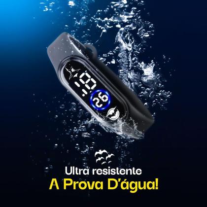 Imagem de Relogio Digital Infantil Criança Prova Dagua Batman + Caixa
