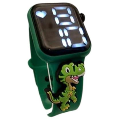 Imagem de Relógio Digital Infantil Dinossauro Meme_Verde - Smactudo