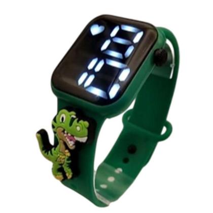Imagem de Relógio Digital Infantil Dinossauro Meme_Verde - Smactudo