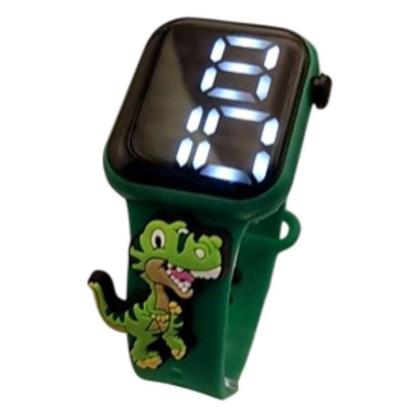 Imagem de Relógio Digital Infantil Dinossauro Meme_Verde - Smactudo