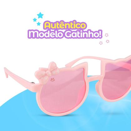 Imagem de Relogio digital infantil led rosa + oculos sol pulseira ajustavel presente original prova dagua