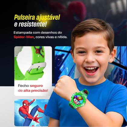 Imagem de Relogio Digital Infantil LED Verde + Colar Oculos pulseira ajustavel crianca menino qualidade premium brinde silicone