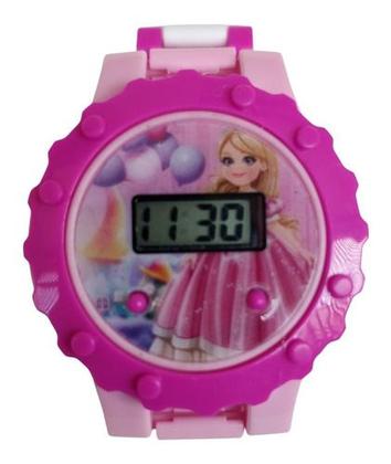 Imagem de Relógio Digital Infantil Menina Com Mini Boneca Princesa