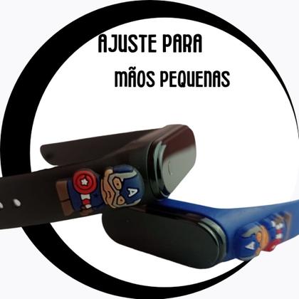 Imagem de Relógio Digital Infantil Menino Capitão América À Prova DÀgua Com Led Novo
