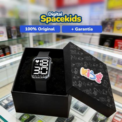 Imagem de Relogio Digital Infantil + Oculos UV Proteção Sol criança menino presente qualidade premium preto pulseira ajustavel
